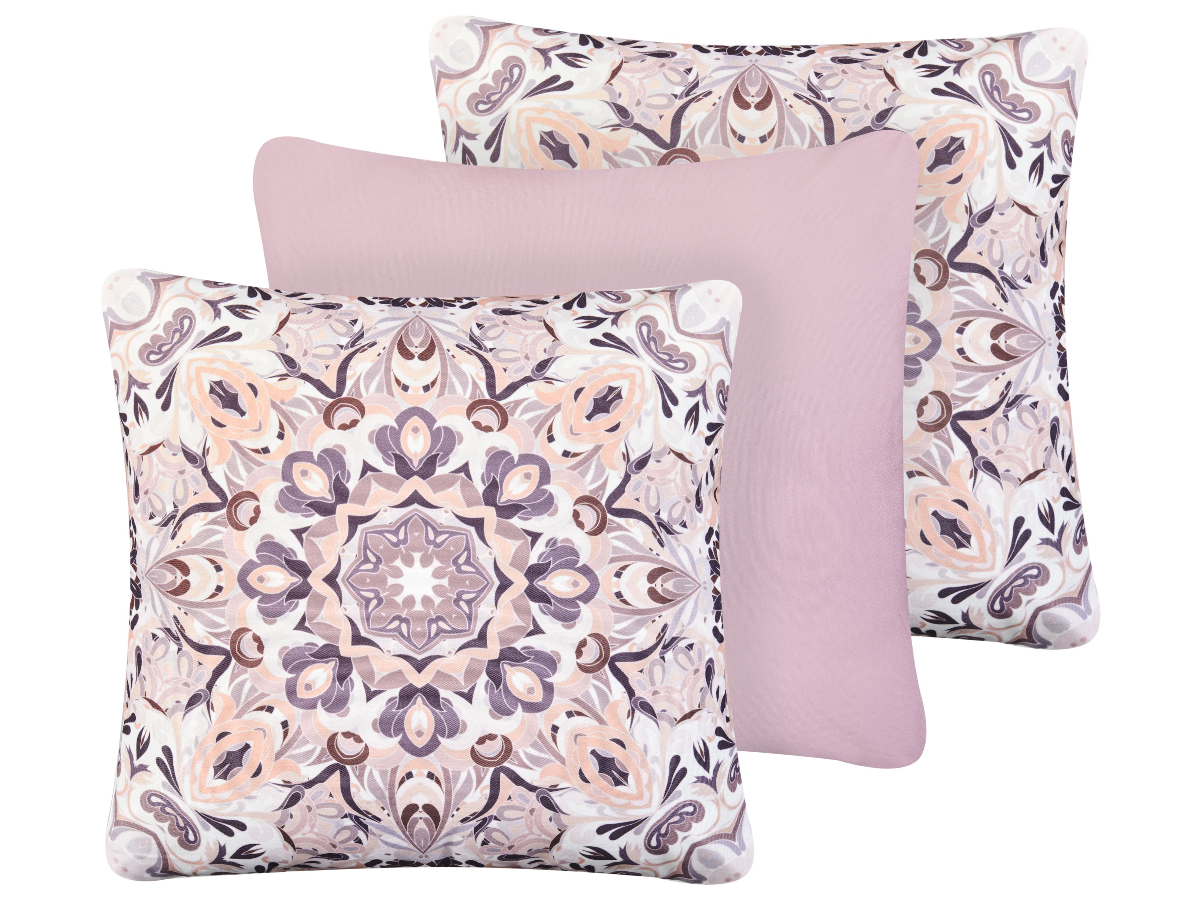 Set of 3 Outdoor Cushions SAMMIT Oriental Pattern 45 x 45 cm Multicolour