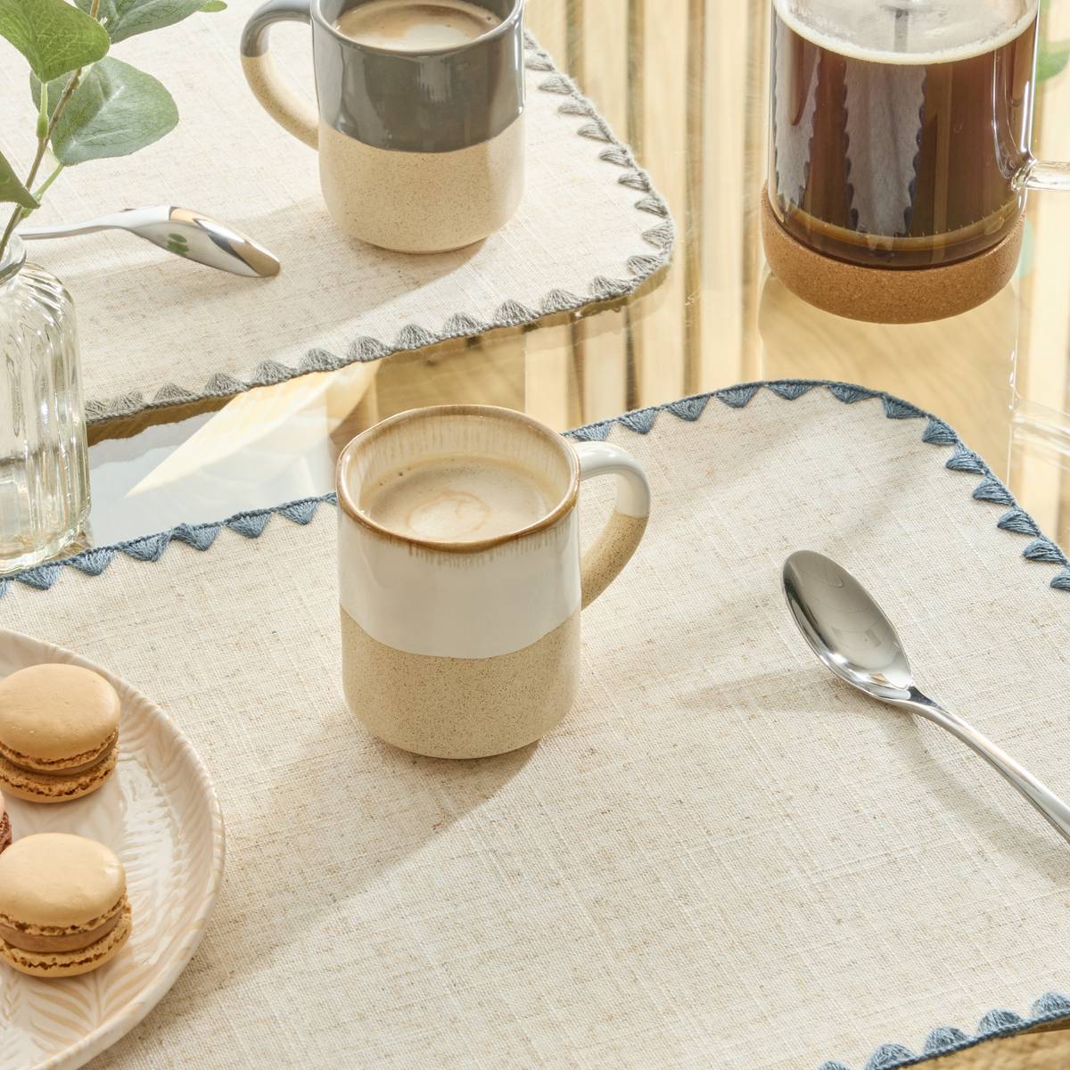 Mug "Kate" 200 ml, earthenware, White