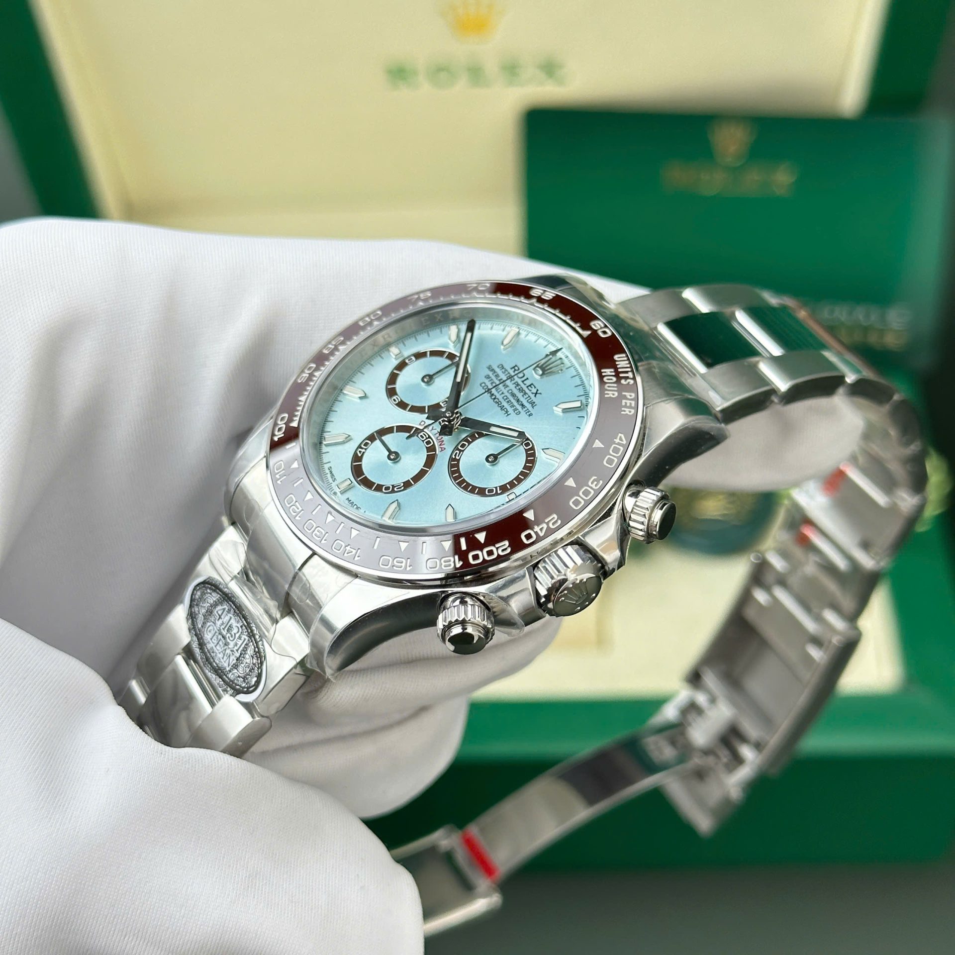 Rolex Cosmograph Daytona 126506 Replica Watch Dial Ice Blue Number Luminous Clean Factory 40mm - Top club