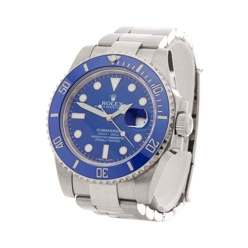 Rolex Submariner 116619 Blue Dial Replica - Elite Watch Atelier