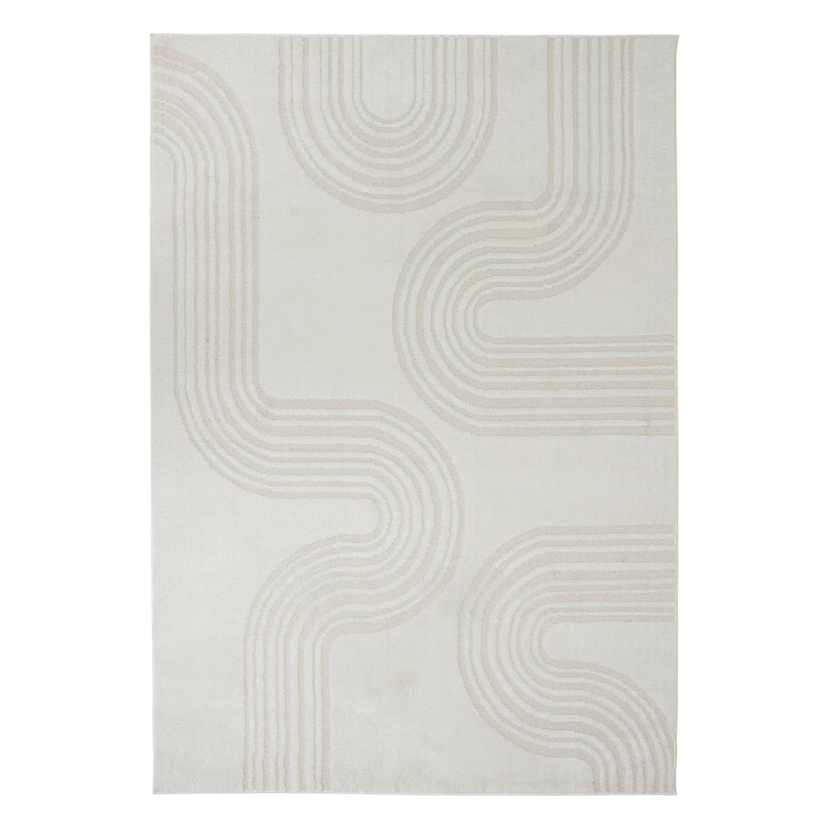 Wool effect rug "Anoai" White, 150x100 cm