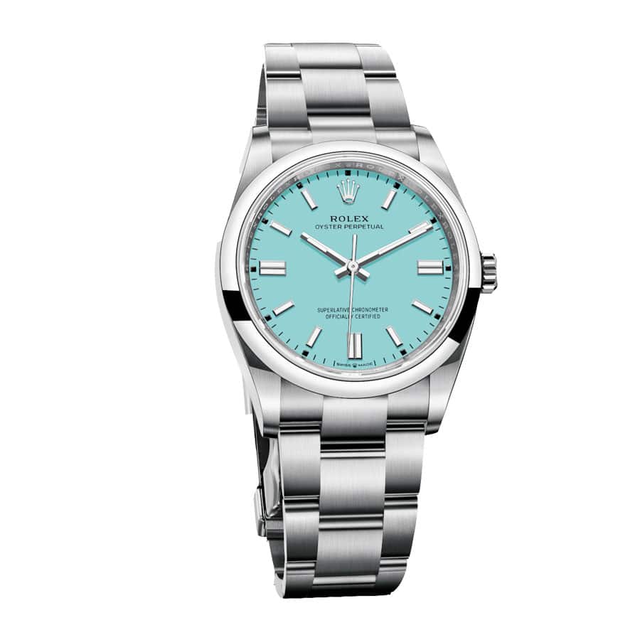Rolex Oyster Perpetual Aqua Dial 126000 Replica - Elite Watch Atelier