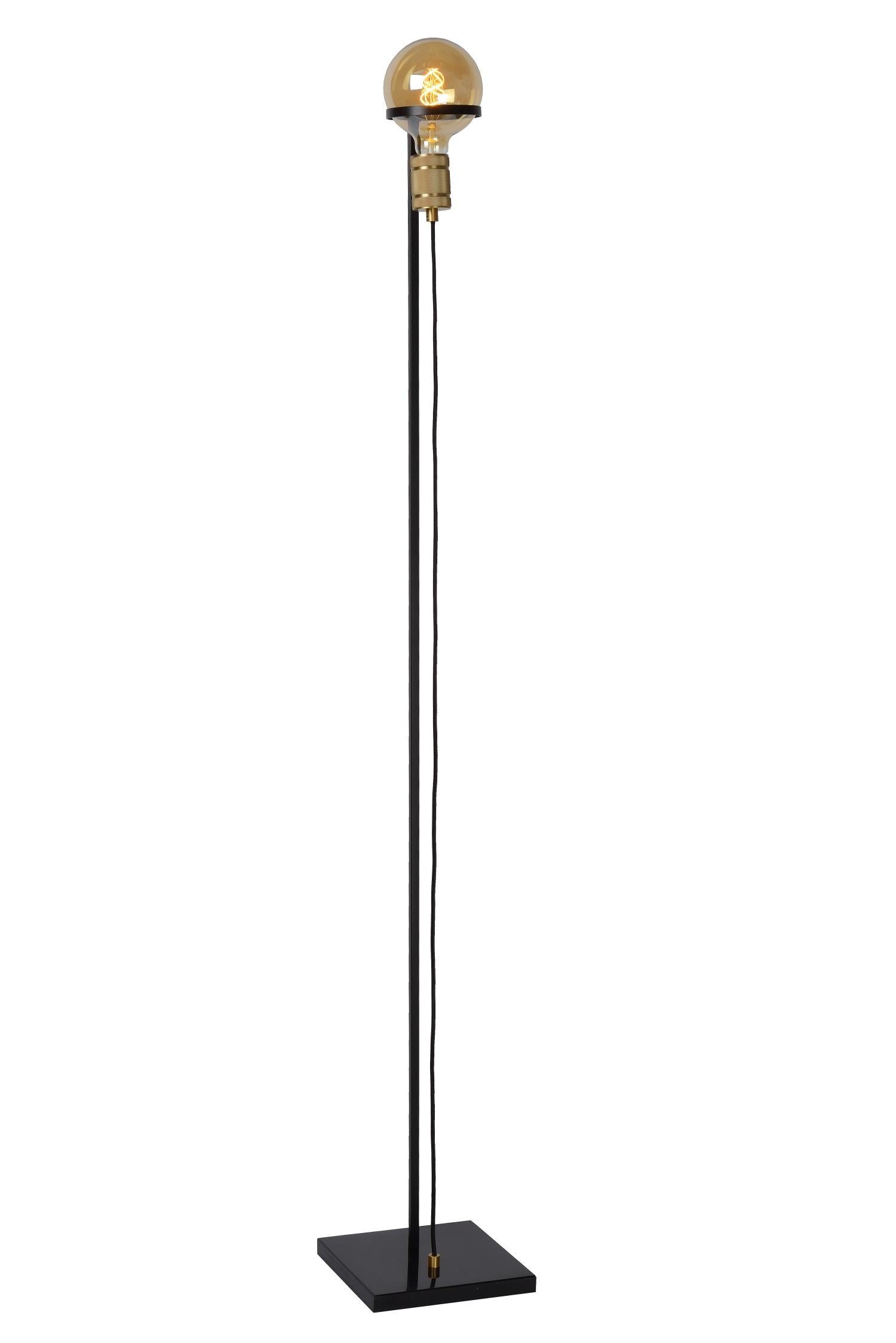 Lucide OTTELIEN Vloerlamp 1xE27 - Zwart