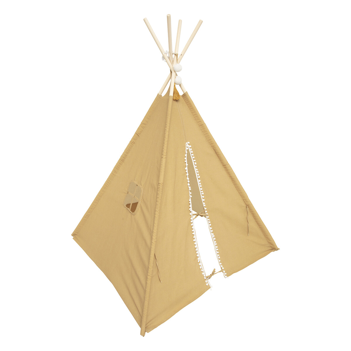 Kids tepee "Wapi" Mustard yellow, H.160 cm