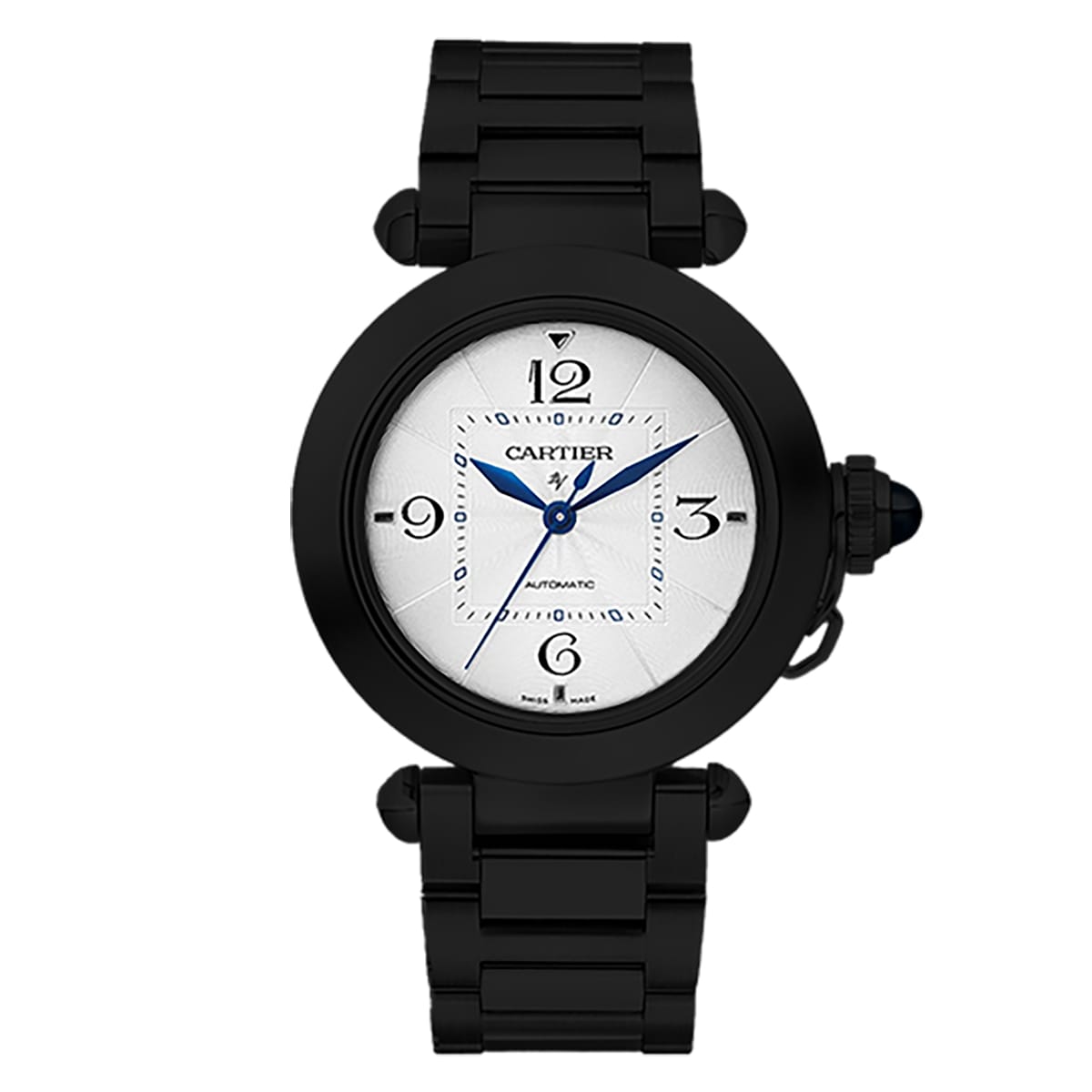 Fake Cartier Replica Watch Pasha Limited Edition Black DLC-PVD(1:1 replica) - Top club