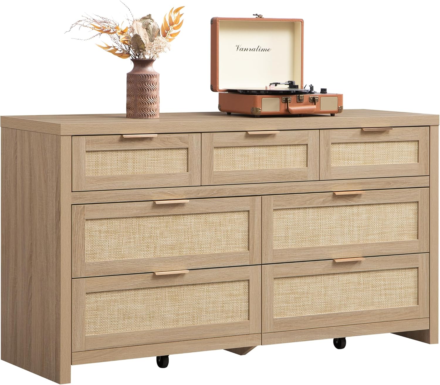 SICOTAS 7 Drawer Dresser for Bedroom, 57
