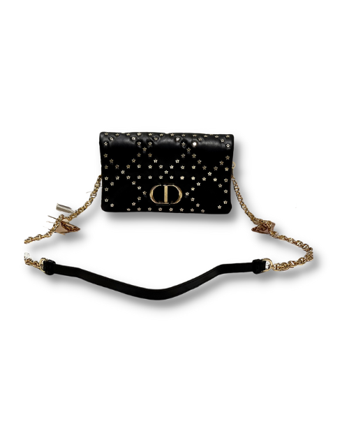 Caro Macrocannage Pouch Black/White For Women 7.5in/19.5cm S5135BNHH_M9001:1High-quality replica