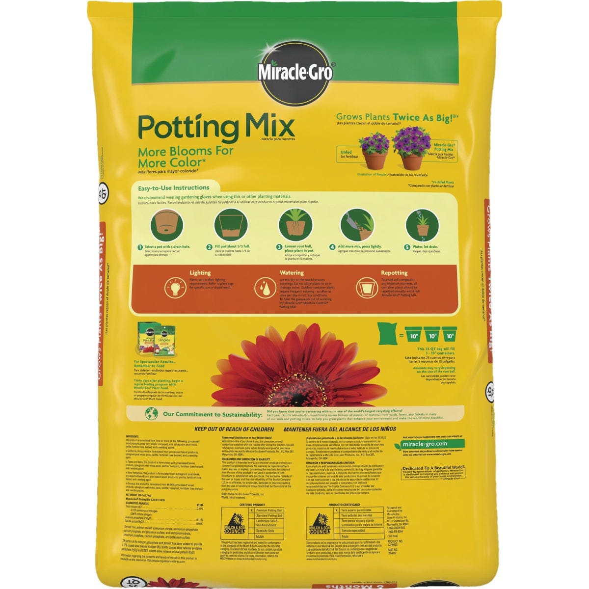 Miracle-Gro 25 Qt. Container Plant Potting Mix