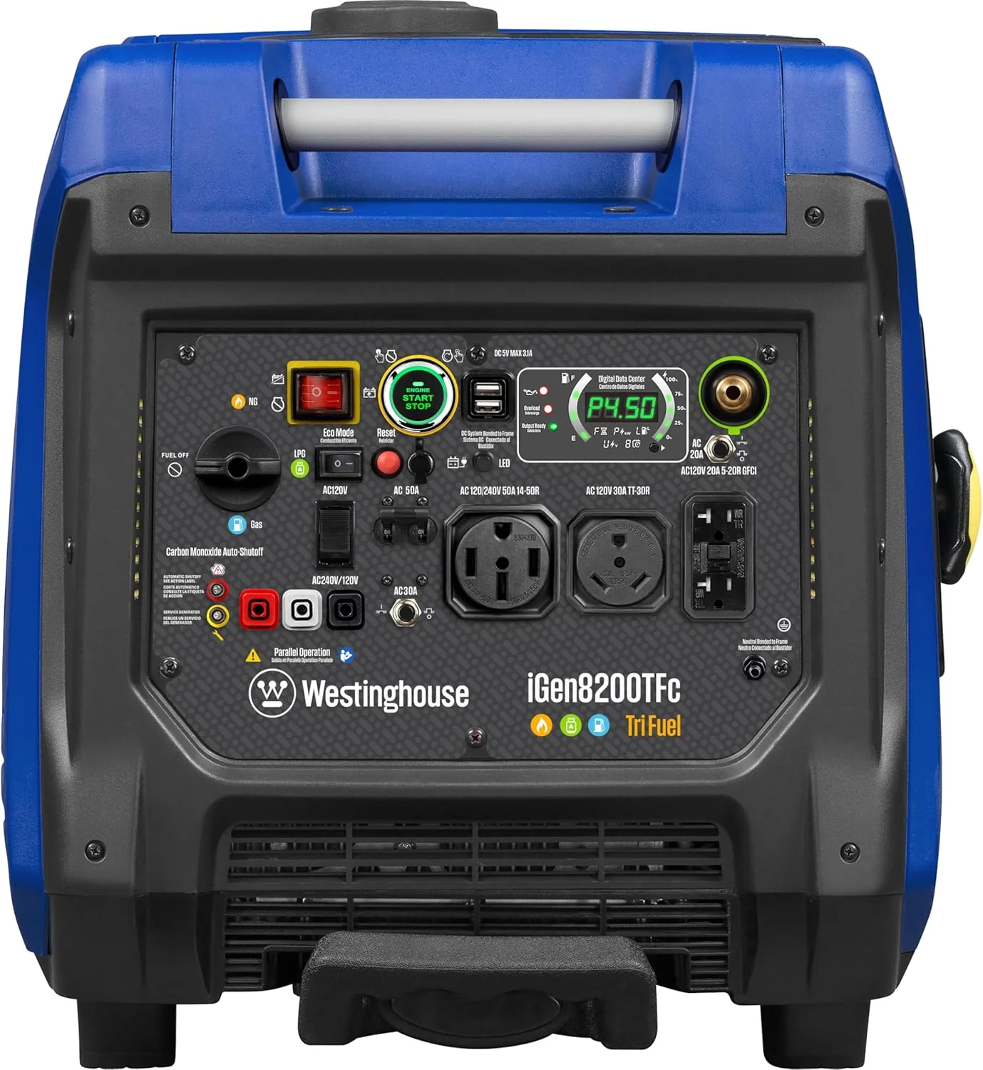 Westinghouse Tri-Fuel Portable Inverter Generator 8200 Peak Watt With Remote Electric Start - iGen8200TFc - Image 9 Westinghouse Tri-Fuel Portable Inverter Generator 8200 Peak Watt With Remote Electric Start - iGen8200TFc - Image 9