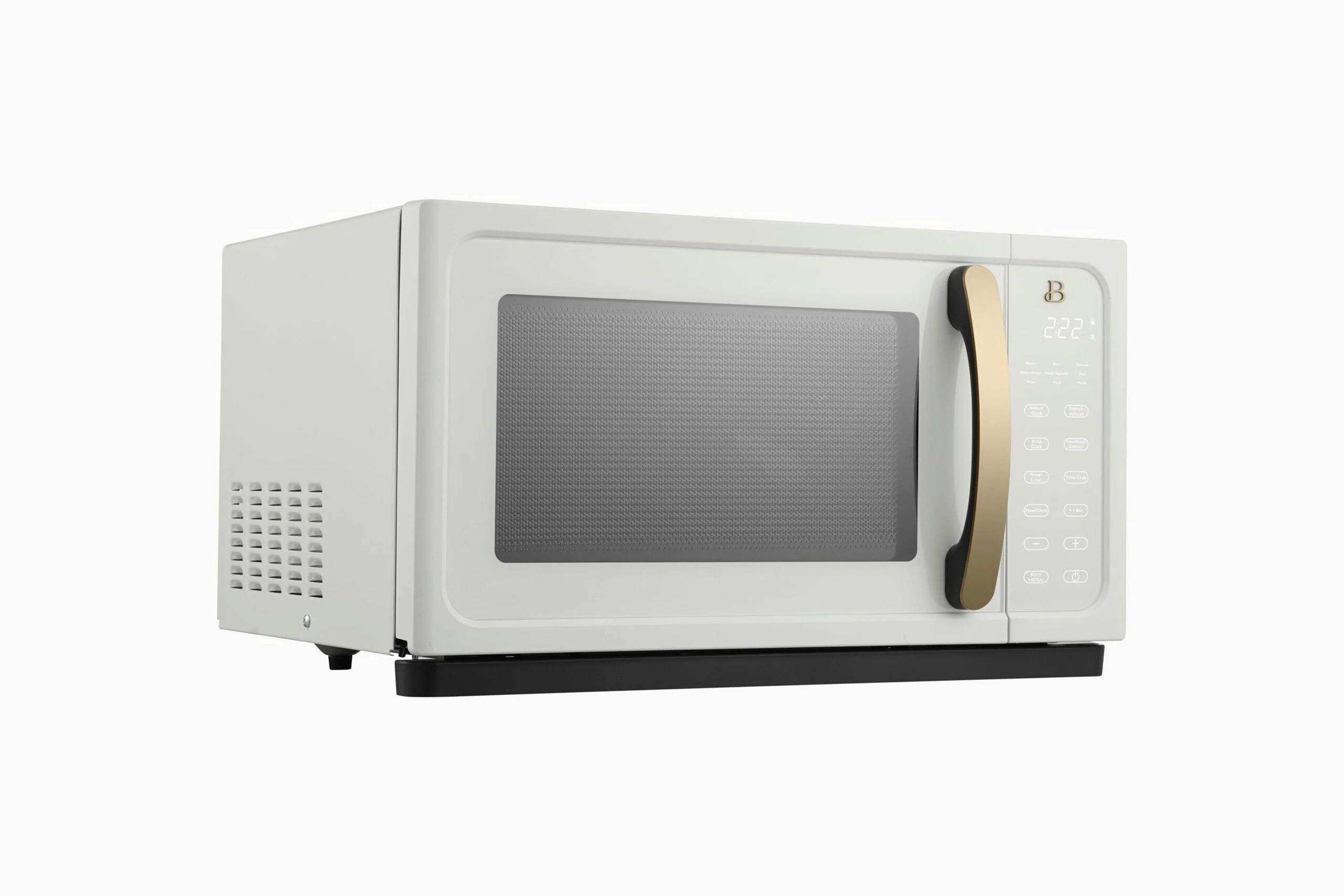 Beautiful 1.1 Cu ft 1000W Sensor Microwave Oven, White Icing