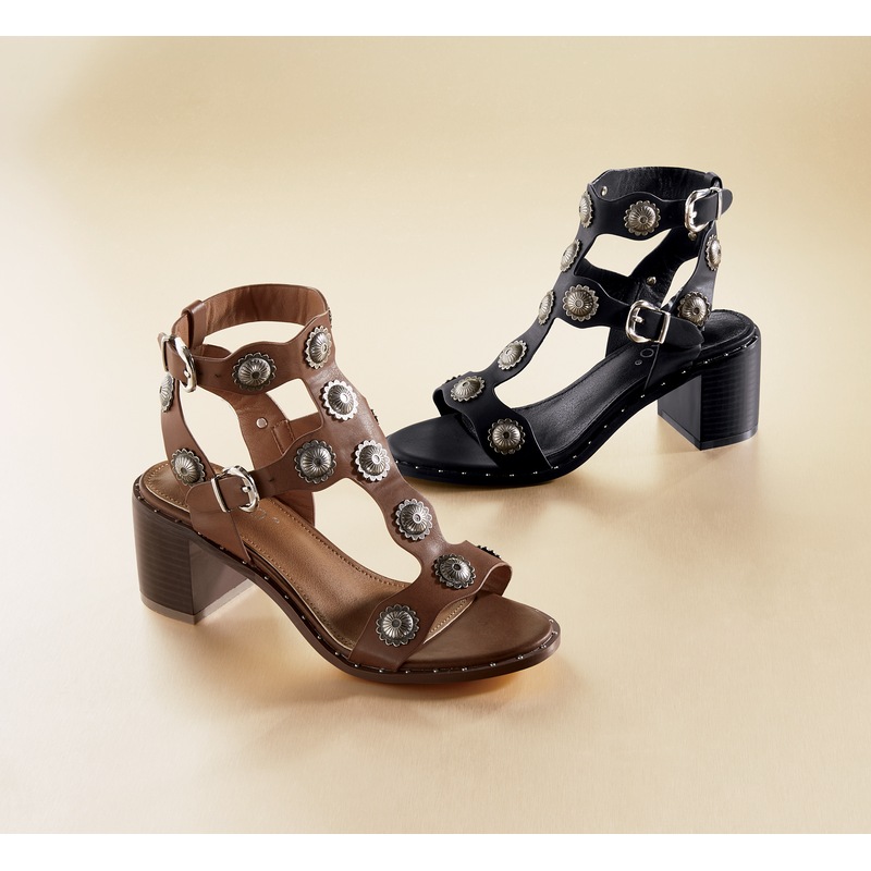 Ornamented Gladiator Sandal - MIDNIGHT VELVET CATALOG