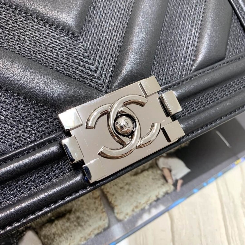 Replica Chanel Calfskin Boy Chanel Handbag A67086