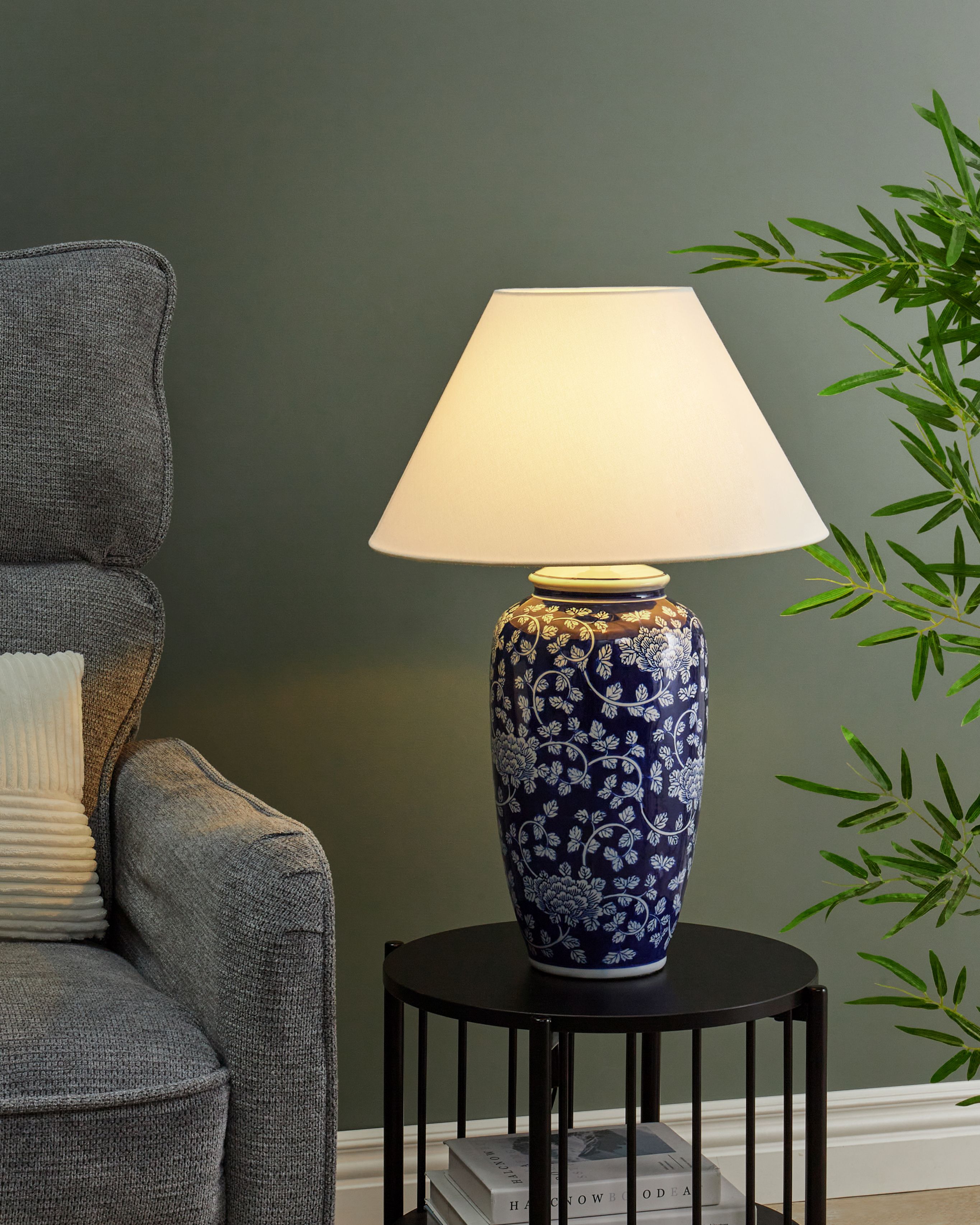 Table Lamp ANGELES Porcelain Blue