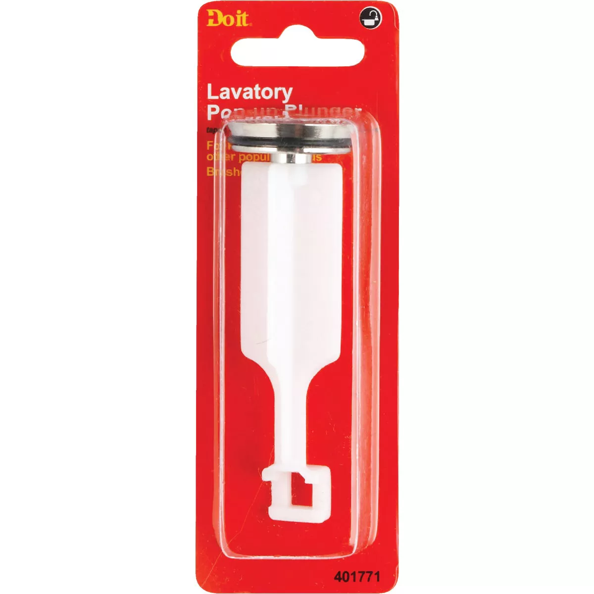 Do it Best 4.09 In. x 1.23 In. Brushed NickePop-Up Drain Stopper
