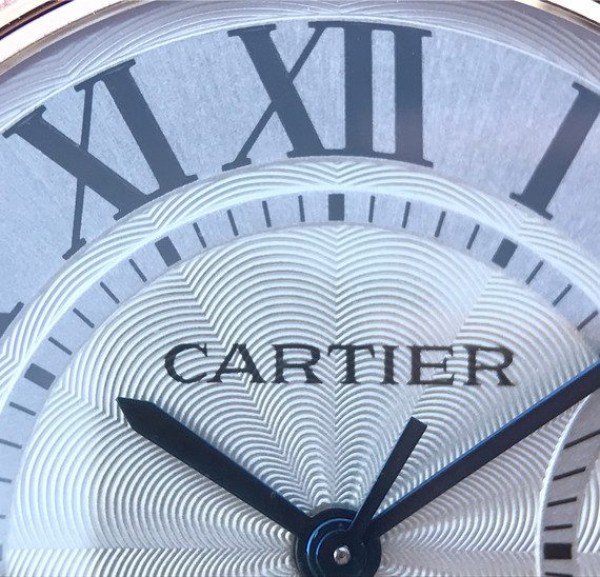 Replica Cartier Ballon Bleu 36mm RG White Textured Dial Diamond Bezel - Top club