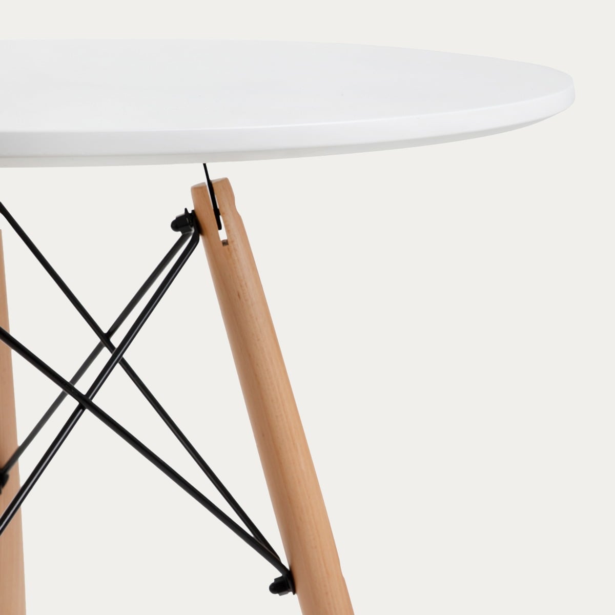Stół TAVOLO naturalny z białym blatem 60×48cm