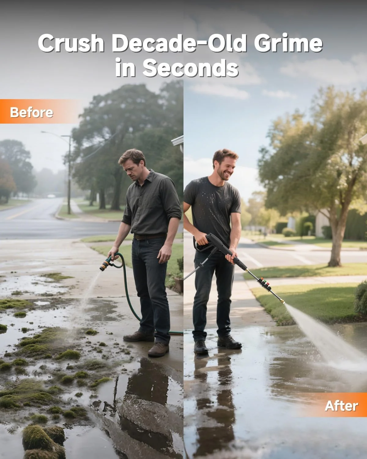 Giraffe Tools Wall Mounted Electric Pressure Washer, 1800W, 2900 PSI, 2.2 GPM, 100 ft Hose, 5 Nozzles - Image 6 Giraffe Tools Wall Mounted Electric Pressure Washer, 1800W, 2900 PSI, 2.2 GPM, 100 ft Hose, 5 Nozzles - Image 6