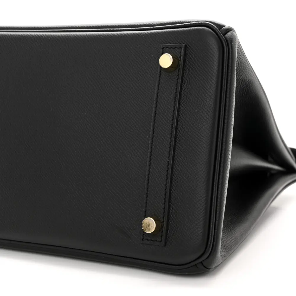Hermès Black Epsom Leather Birkin 30 Gold Hardware1:1High-quality replica