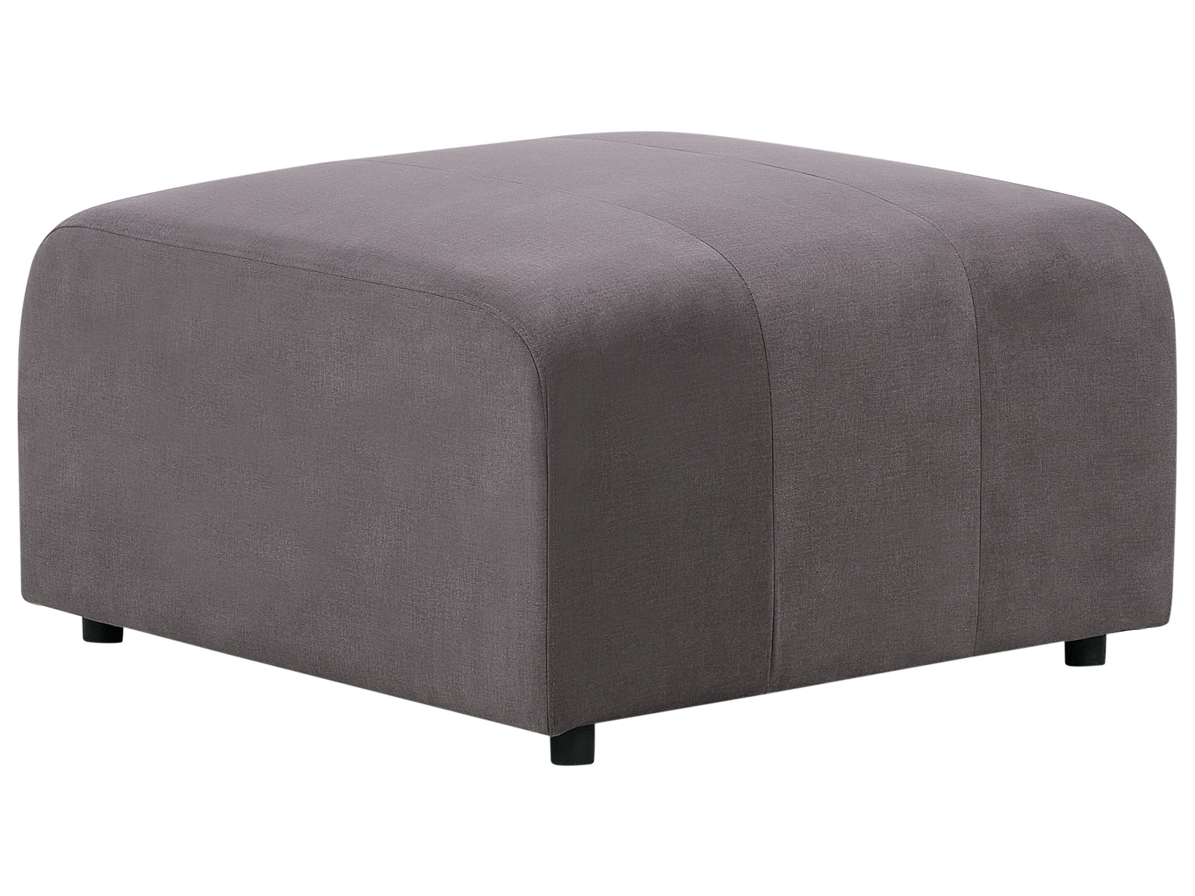 Ottoman FALSTERBO Velvet Dark Grey