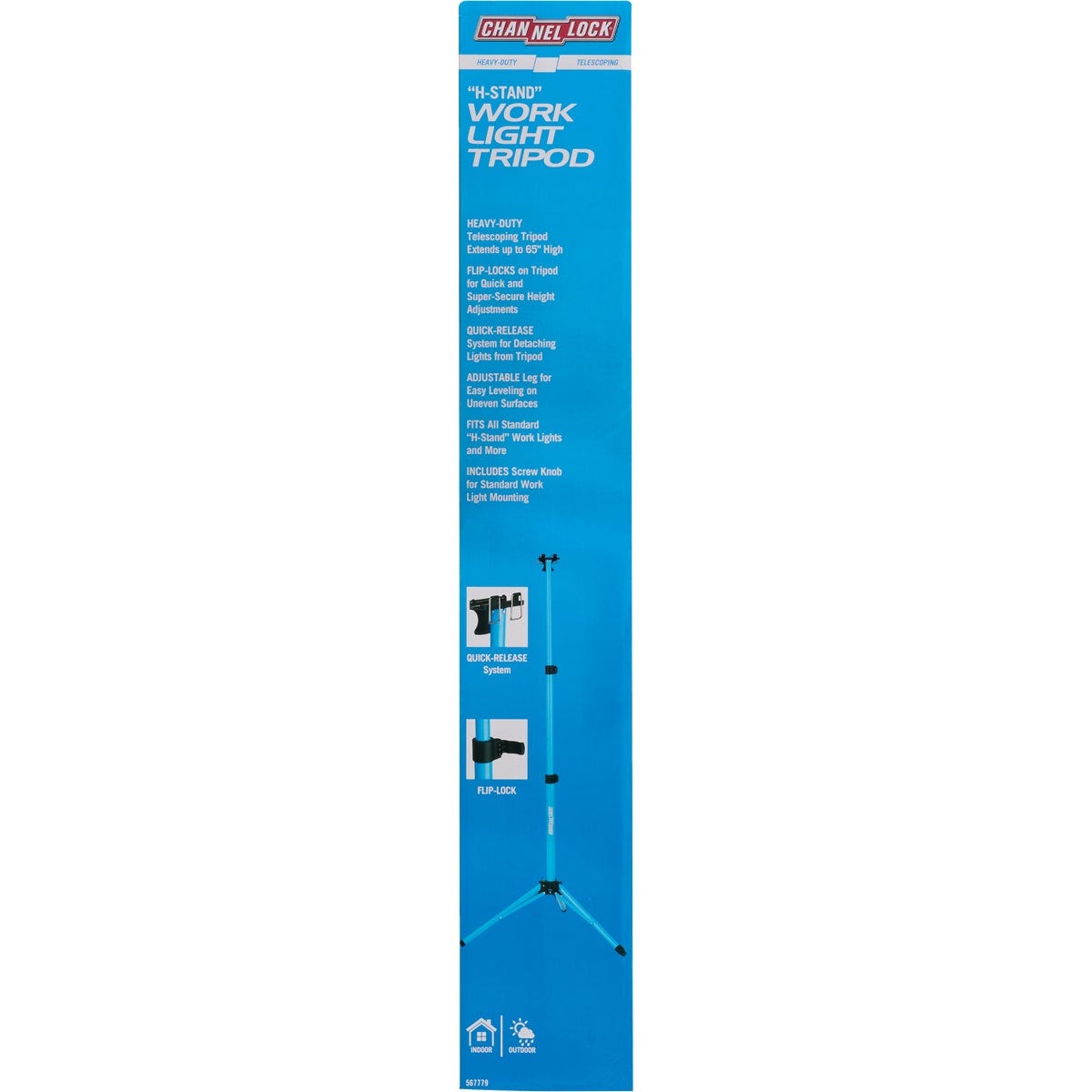 Channellock 65 In. Heavy-Duty Universal Tripod