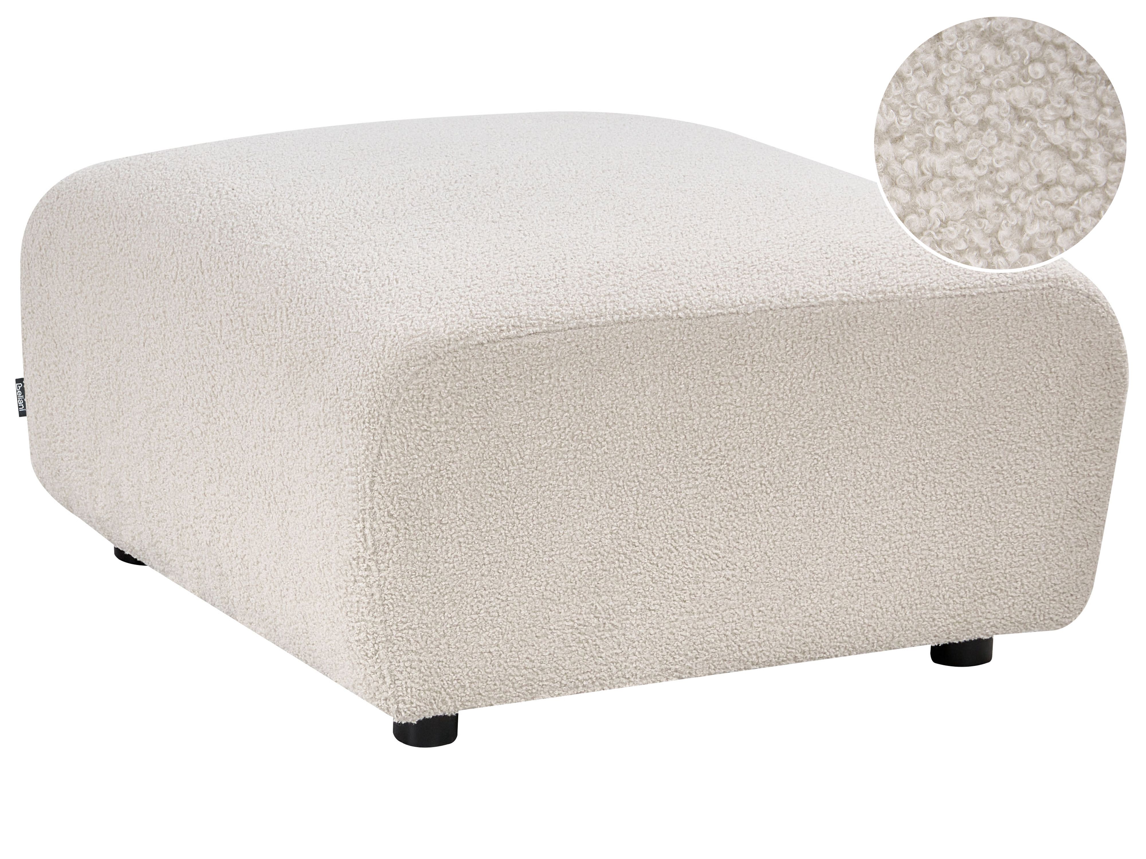 Ottoman KIVVIK Boucle Off-White