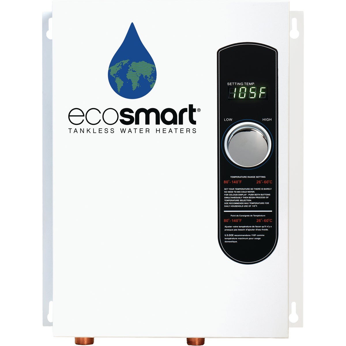 EcoSMART 240V Single Phase 18kW Tankless Electric Water Heater