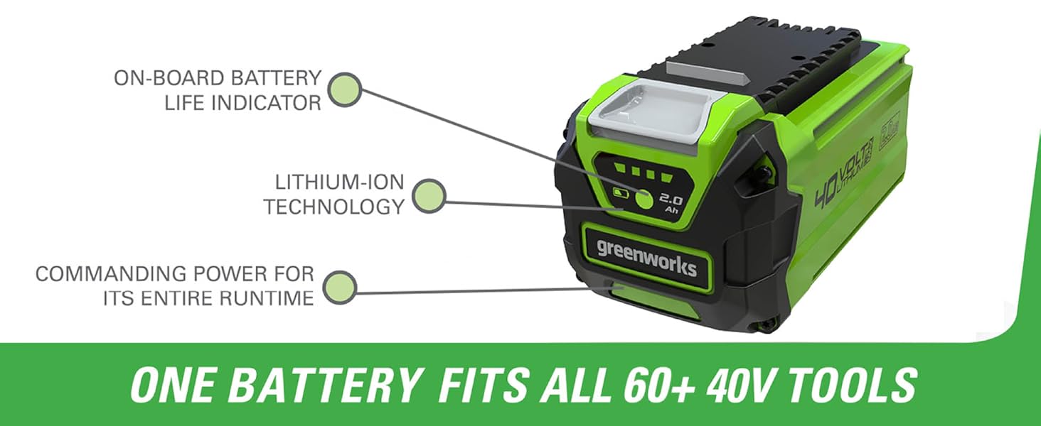 Greenworks 40V 12-Inch Cordless String Trimmer, Battery and Charger Not Included, BST4000 40v battery