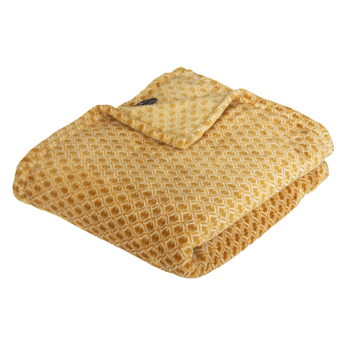 Flannel plaid "Otto" Mustard yellow, 125x150 cm