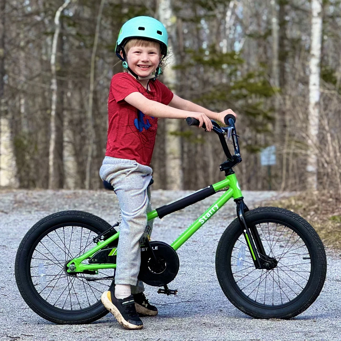 Glerc 14 Inch Little Kids Bike BMX Style Bicycle with Training Wheels Coaster Brake for 3 4 5 Years Old Boys Girls, Blue - Image 43