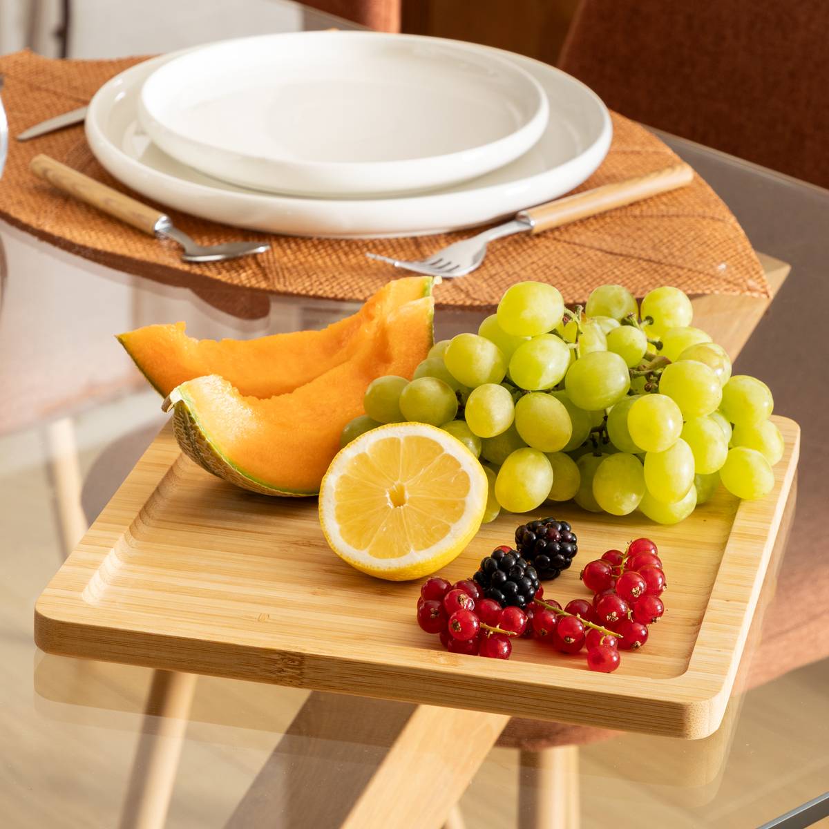 Presentation plate"Rio" 25x25 cm, Beige