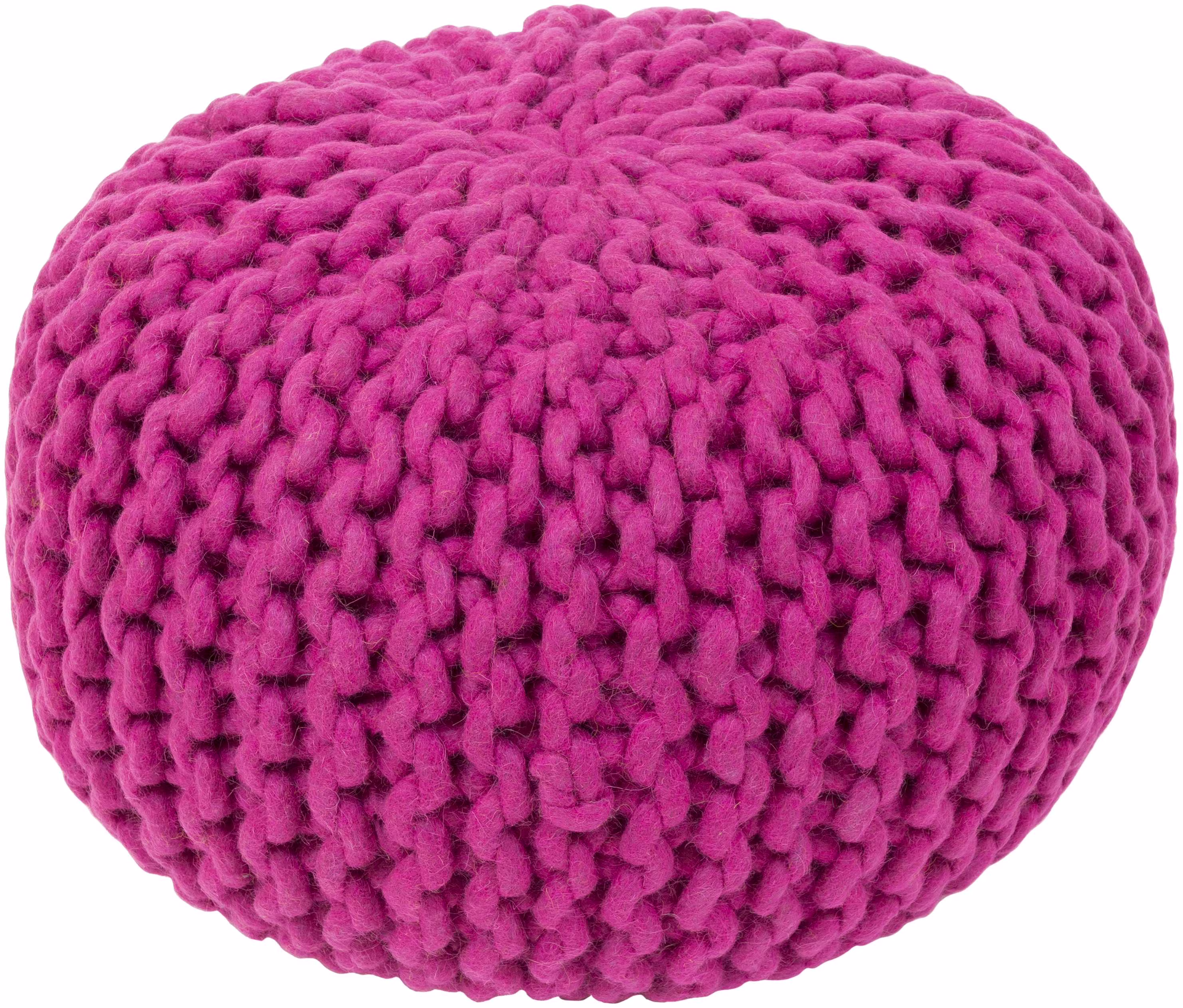 Mark&Day Pouf Ottoman - Haidershofen Texture Mustard Round Foot Rest 14x20x20