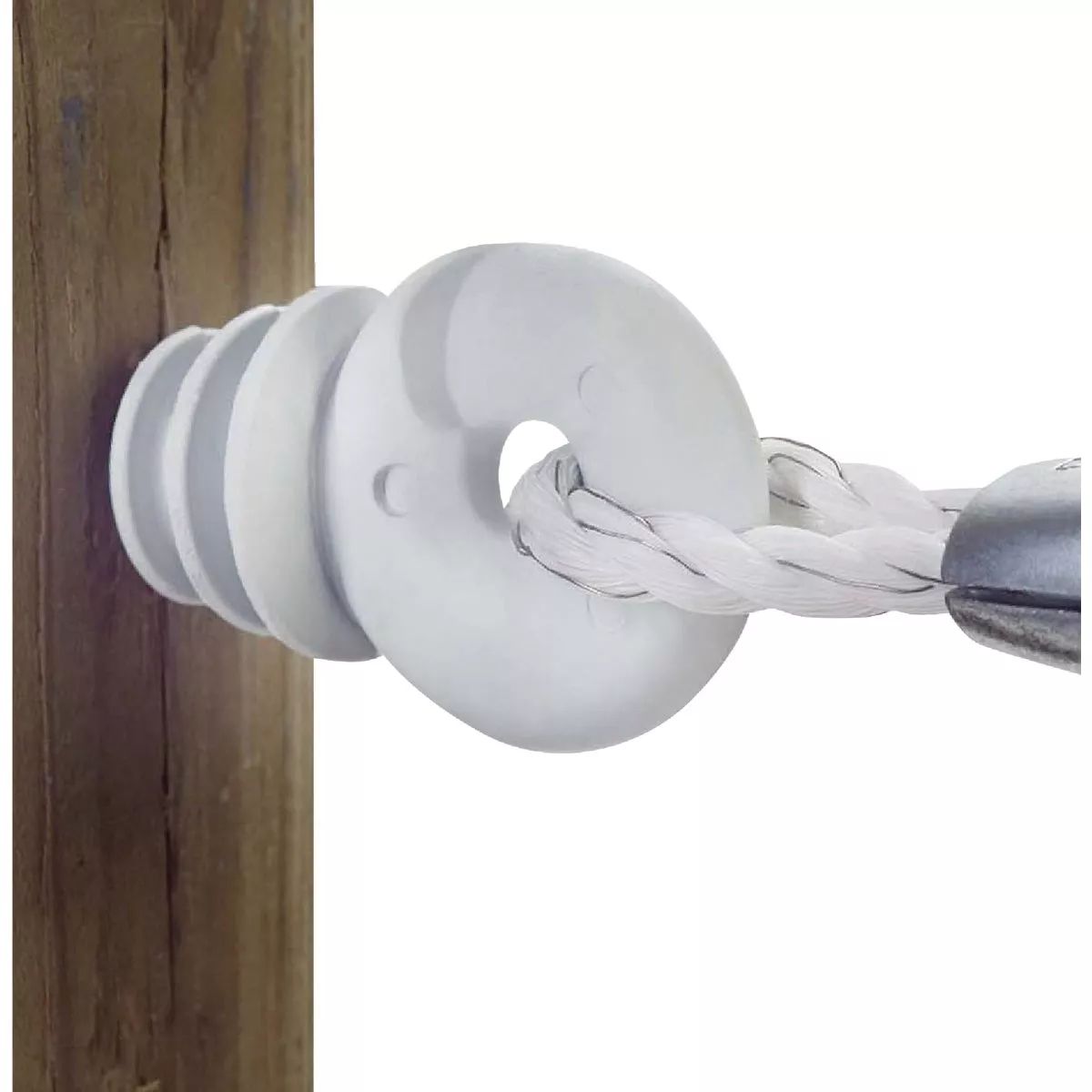 Dare Screw-In White Polyethylene Electric Fence Insulator (10-Pack)