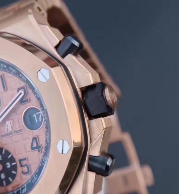 Replica Audemars Piguet JF Royal Oak Offshore Gold Theme 26470OR RG Bracelet A3126 - Top club
