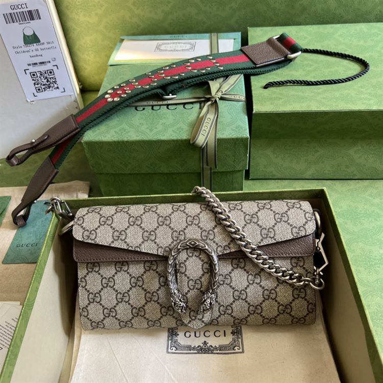 Dionysus small shoulder bag Brown leather trim – GB1641:1High-quality replica