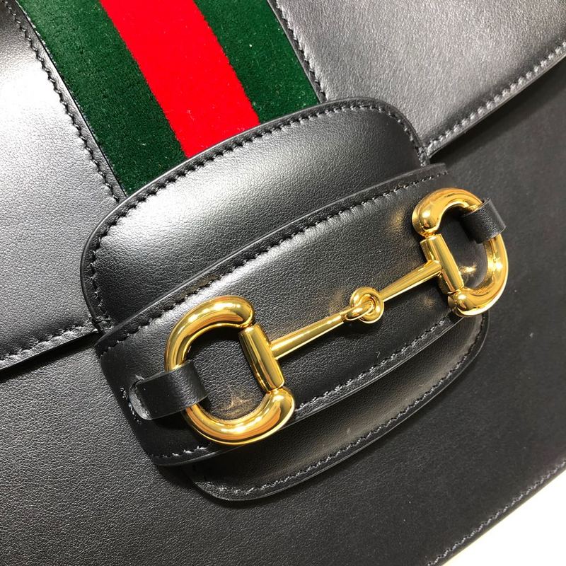 Replica Gucci Horsebit 1955 Python Small Shoulder Bag 602204 Black1:1High-quality replica