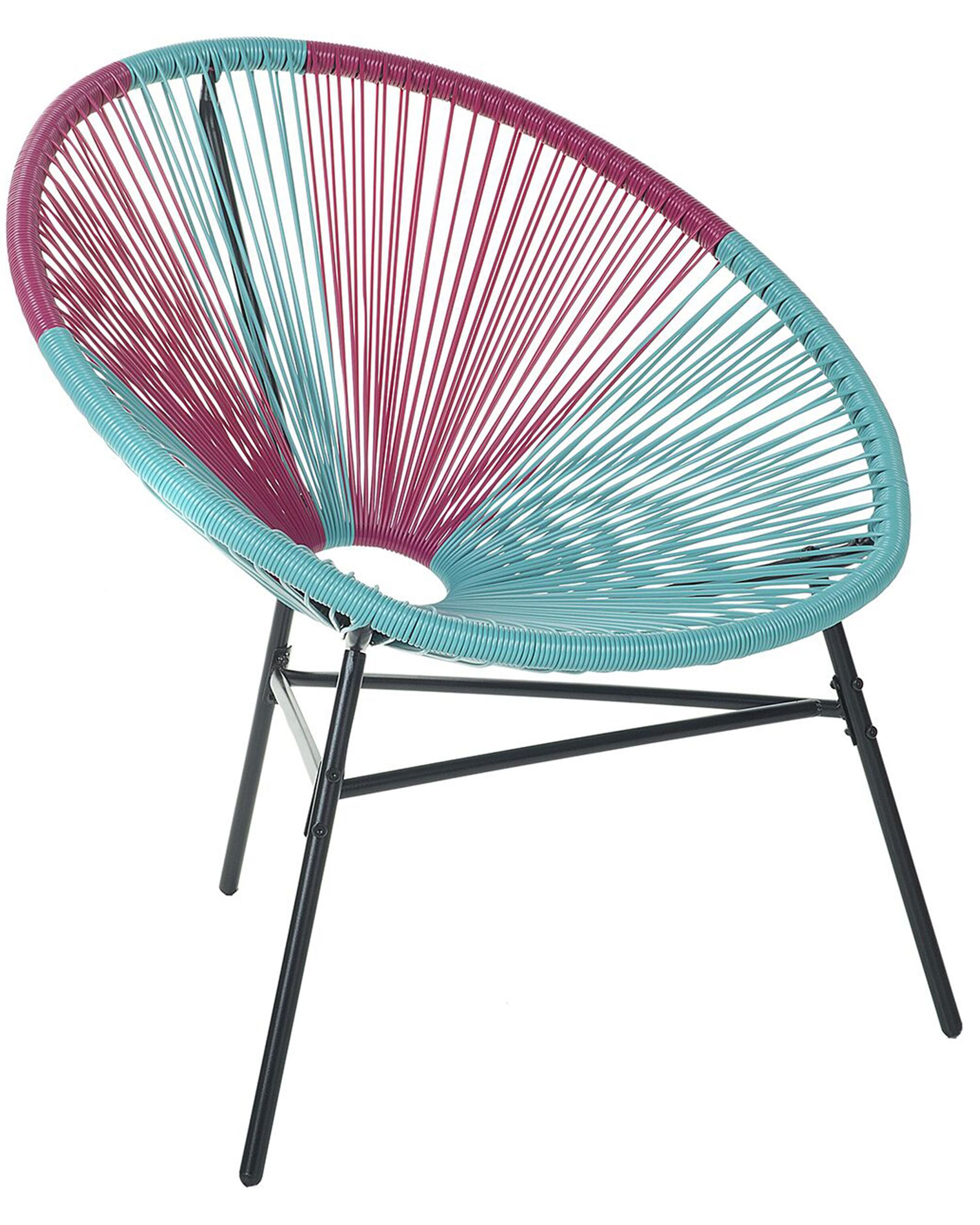 Garden Chair ACAPULCO PE Rattan Turquoise