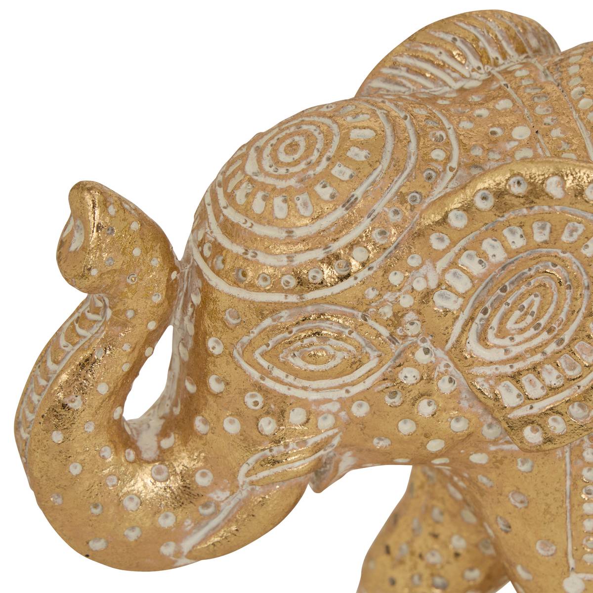 Elephant Statue "Gajah" Gold, 16.5x7 cm