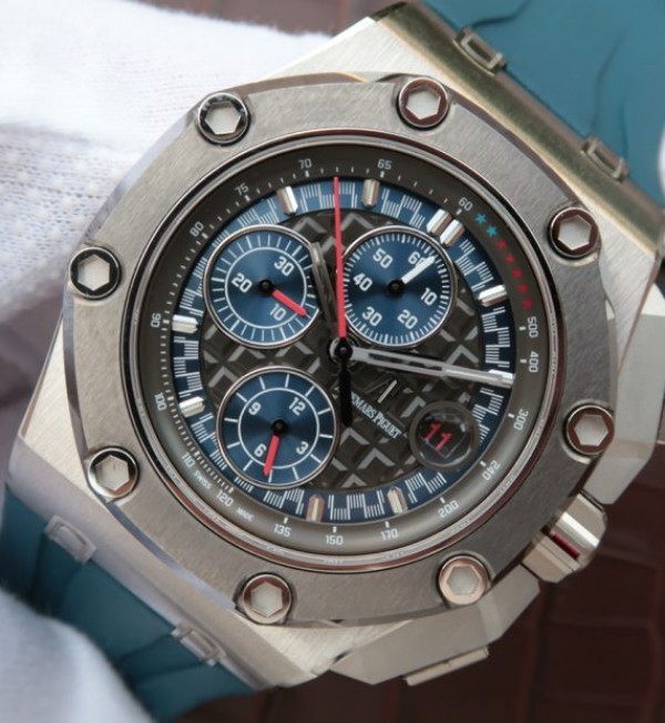 Replica Audemars Piguet JF Royal Oak Offshore Michael Schumacher Blue Dial A3126 - Elite Watch Atelier