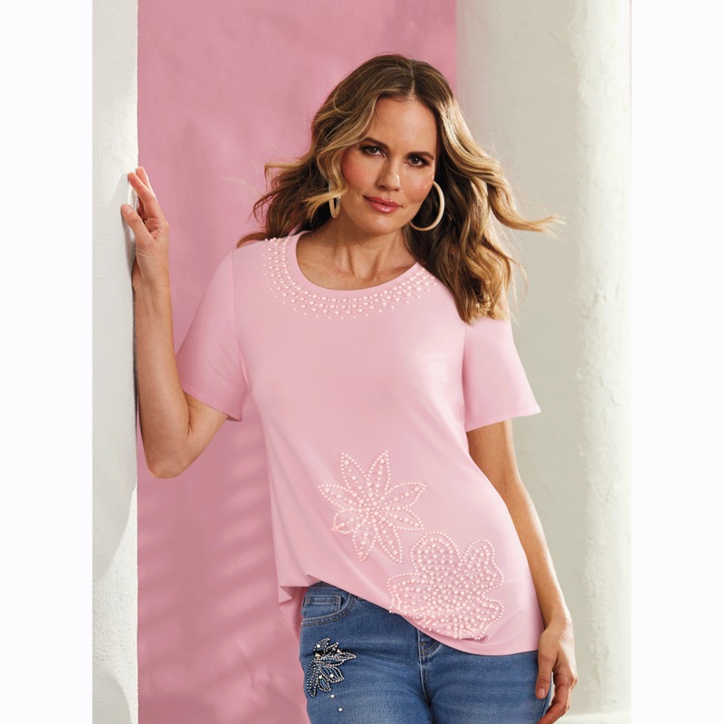 Margo Pearl Top - MIDNIGHT VELVET CATALOG