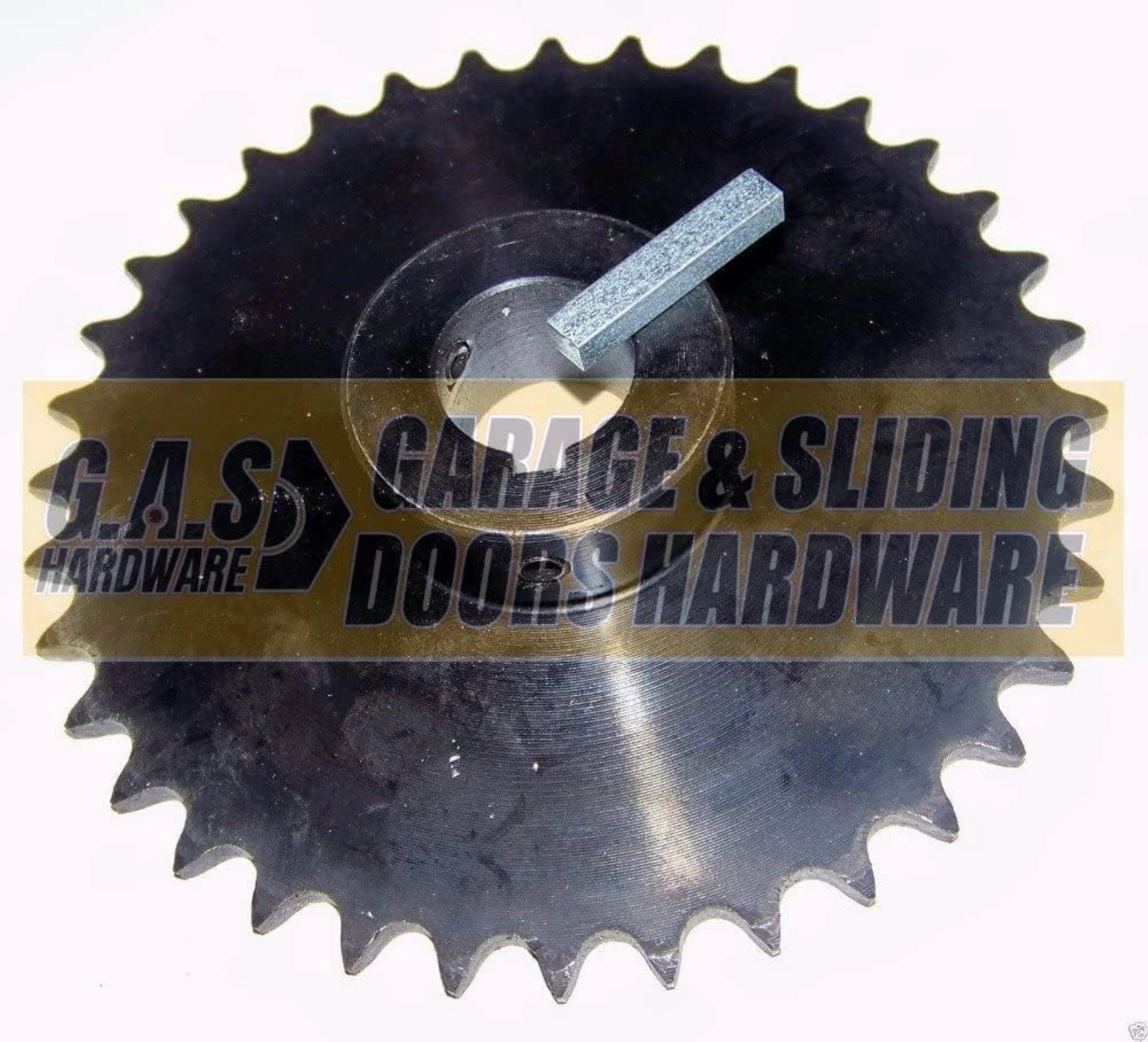 G.A.S Hardware Garage Door Chain Hoist Kit Model 2000R 4:1 Reduction Wall Mount (1.25 Inch Shaft) | Chain Hoist Replacement for Garage Door Repair | Garage Chain Replacement Set