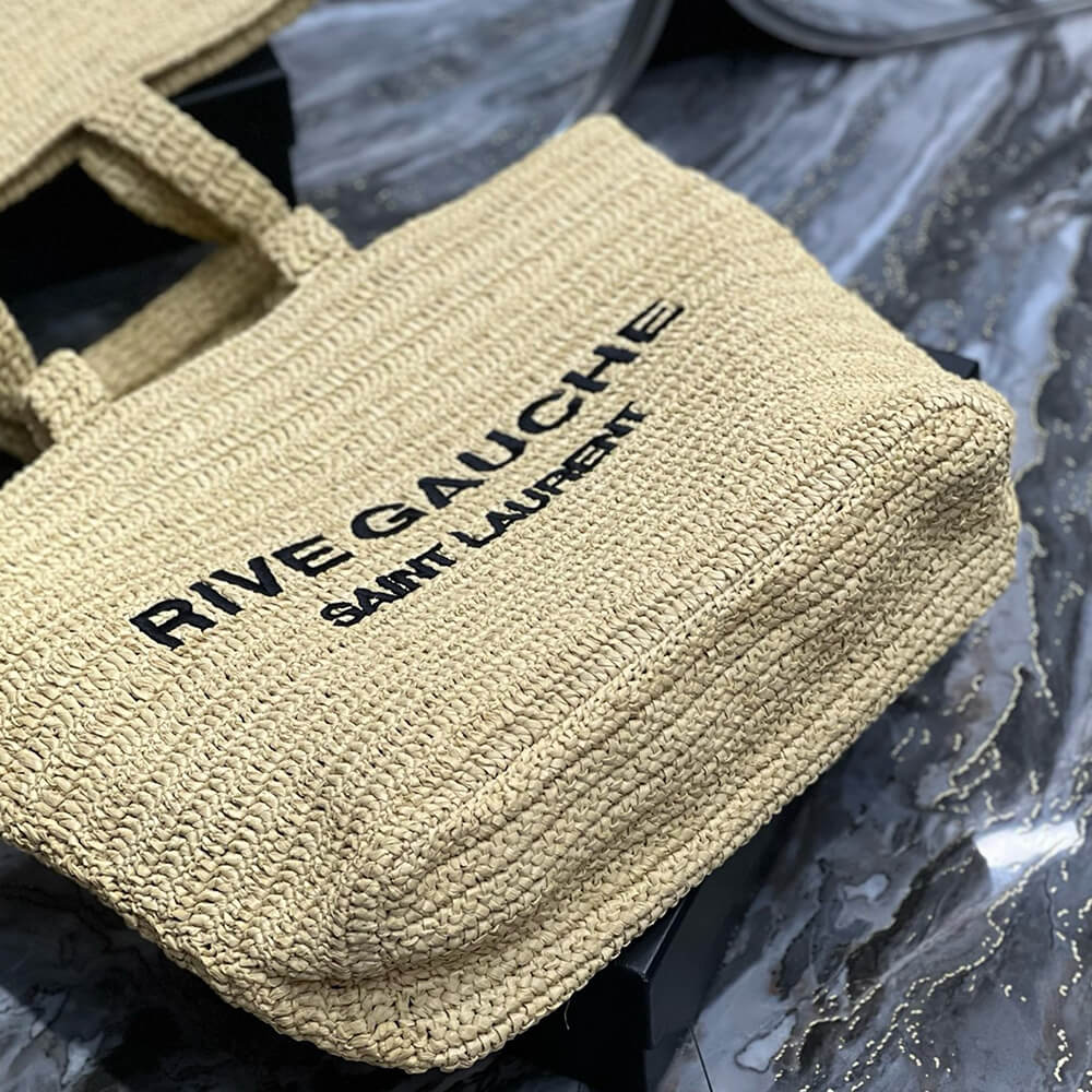 YSL Rive Gauche Tote In Raffia Straw Bag1:1High-quality replica