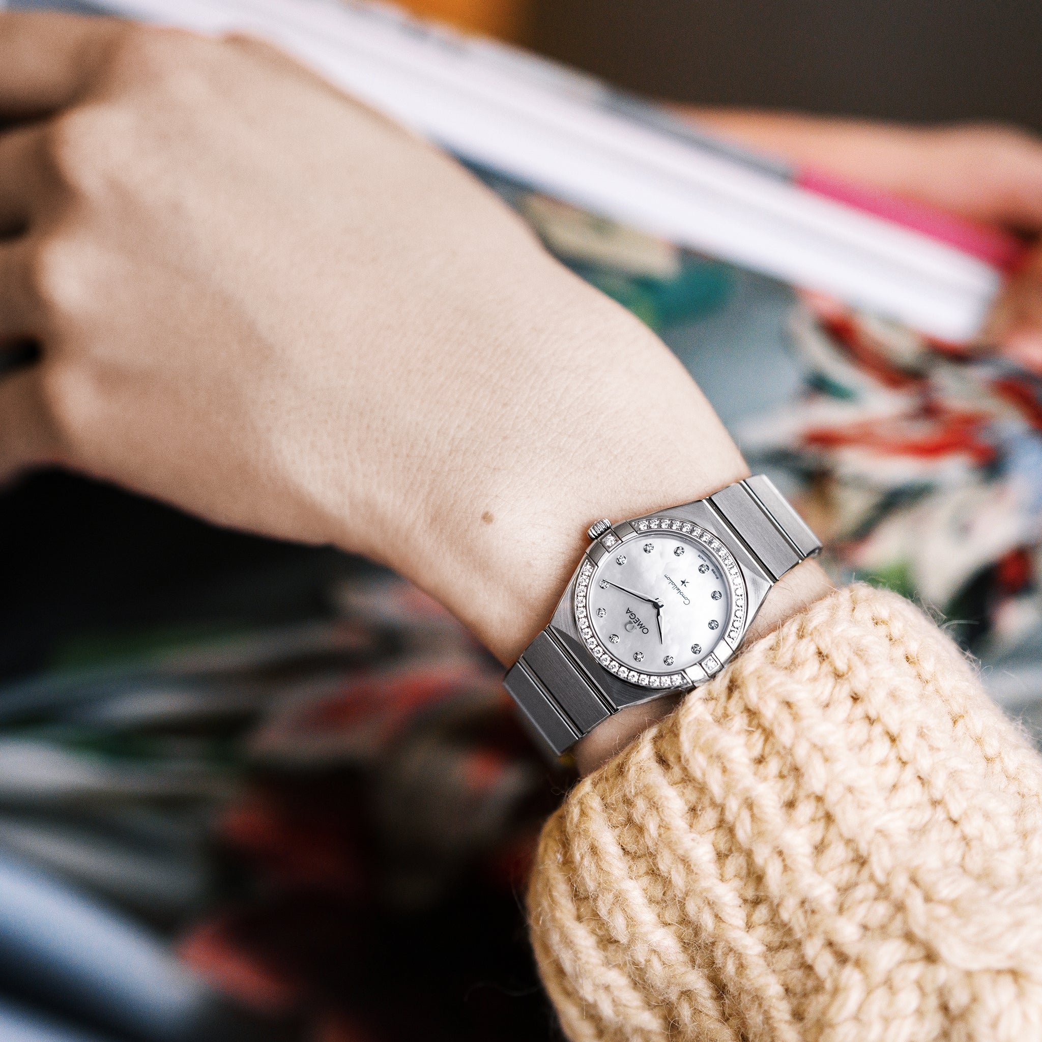 Constellation Quartz 28mm Stainless Steel With Diamonds(1:1 replica) - Elite Watch Atelier