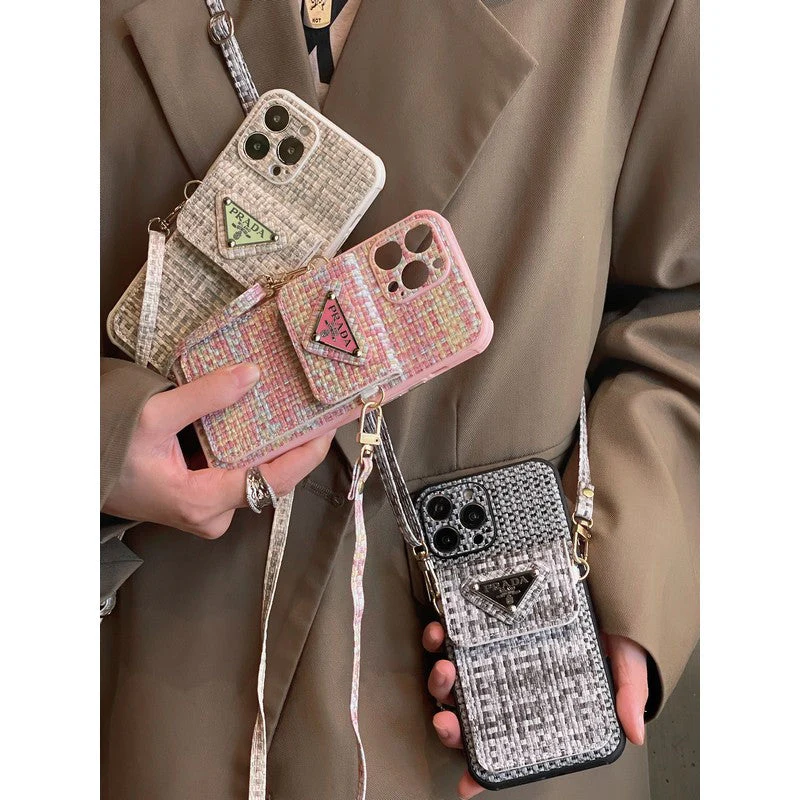 Pra Weave Card Bag Crossbody iPhone Case - Wholesale & Influencer