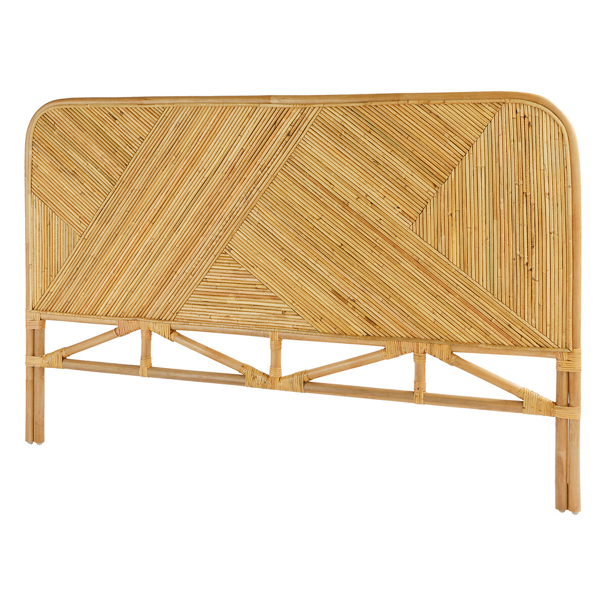 Headboard "Tanae" Rattan, Beige, 160x105 cm