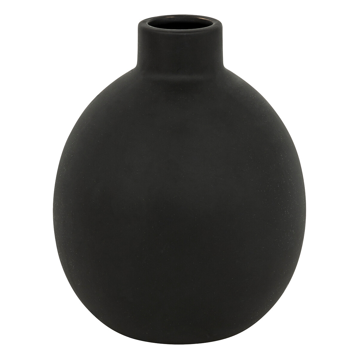 Ceramic vase "Rily" Black, H.18 cm