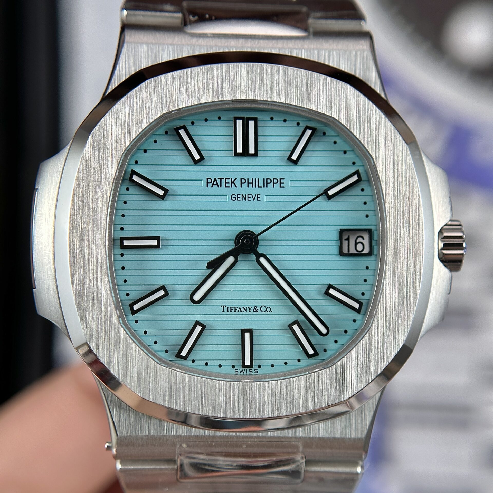 Patek Philippe Nautilus 5711 Tiffany   Co Factory 3K Replica 1:1 Watch 40mm - Top club
