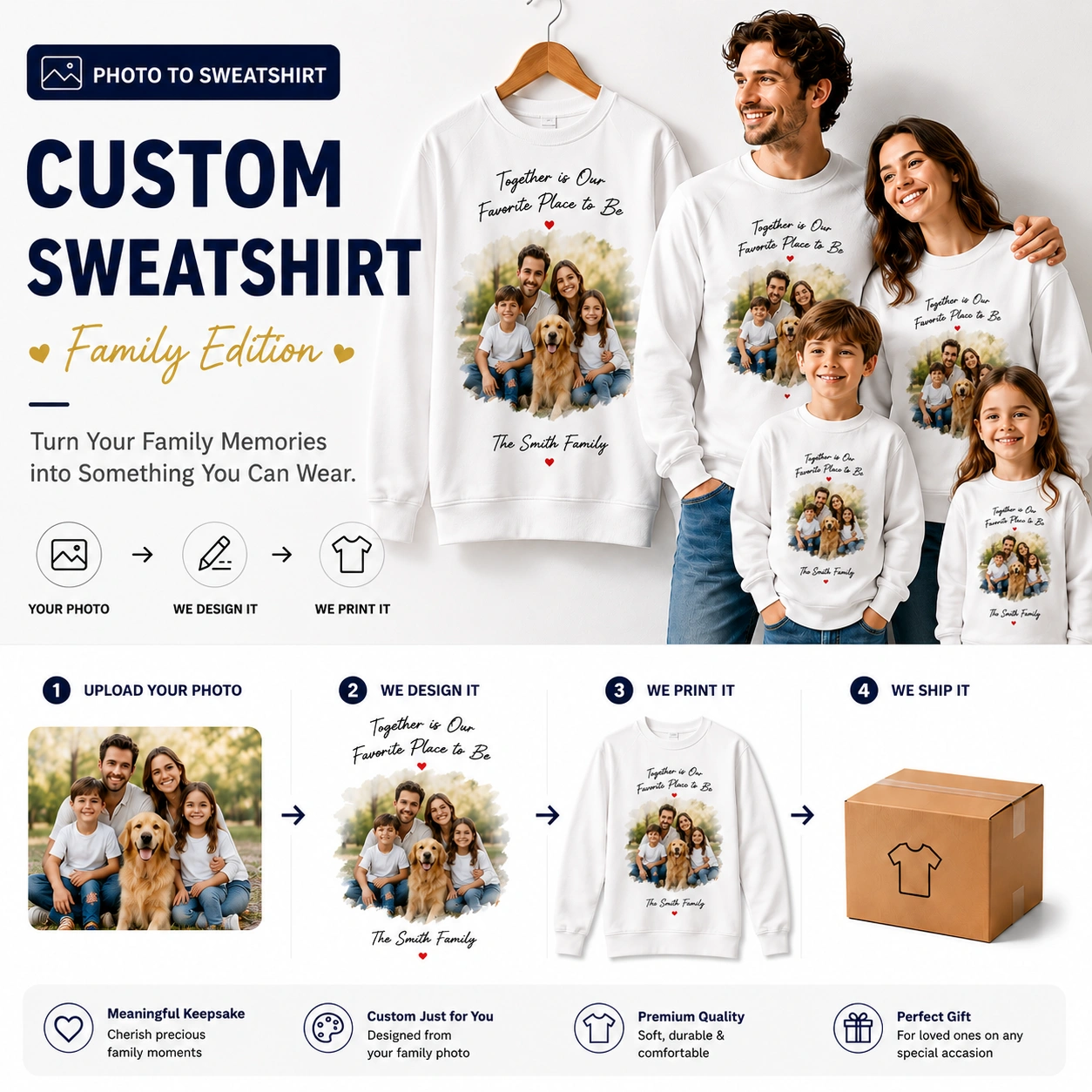 Family Edition | Custom Family Photo Sweatshirt