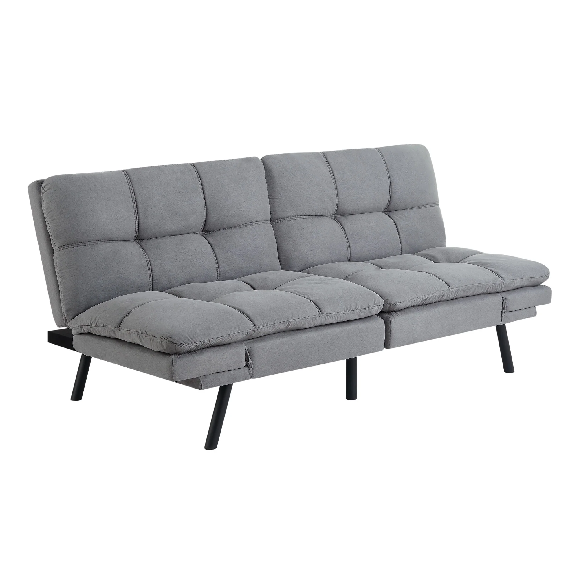 Mainstays Memory Foam Futon with 72",Black - Image 28