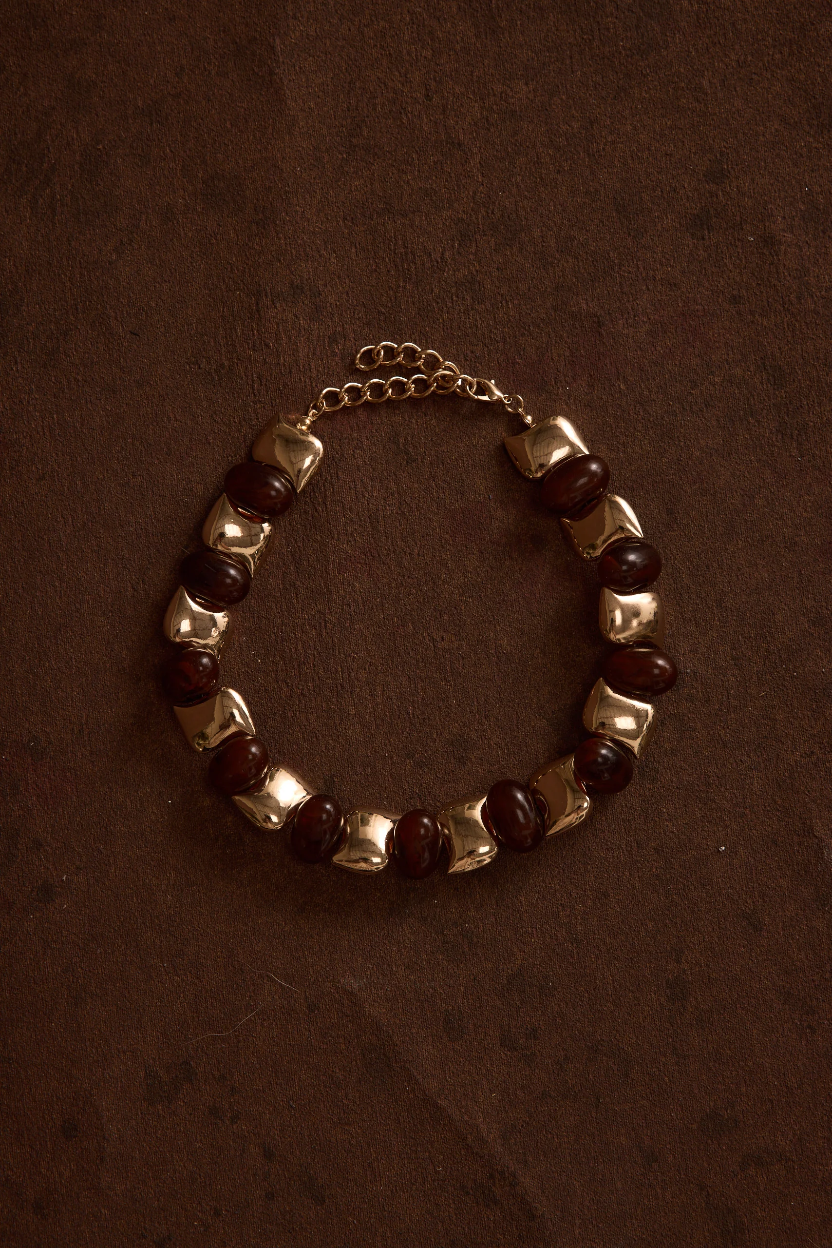 Alizae Stone and Gold Choker
