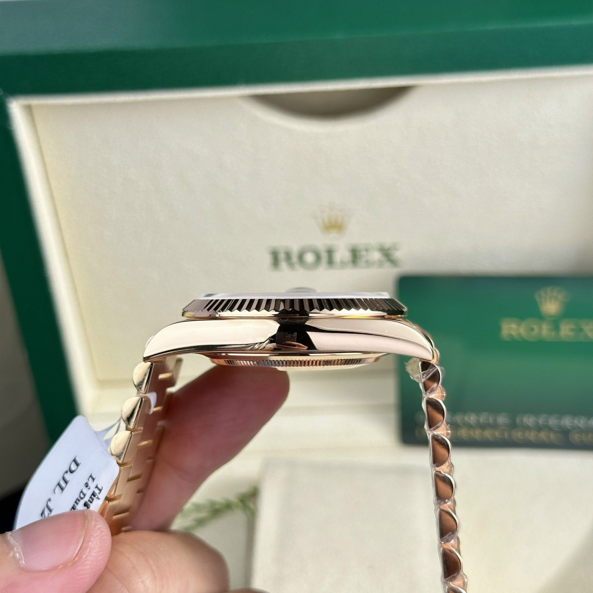 Rolex Best Replica Watch Day-Date 228235 Eisenkiesel Dial 18K Gold Wrapped GMF 40mm - Top club